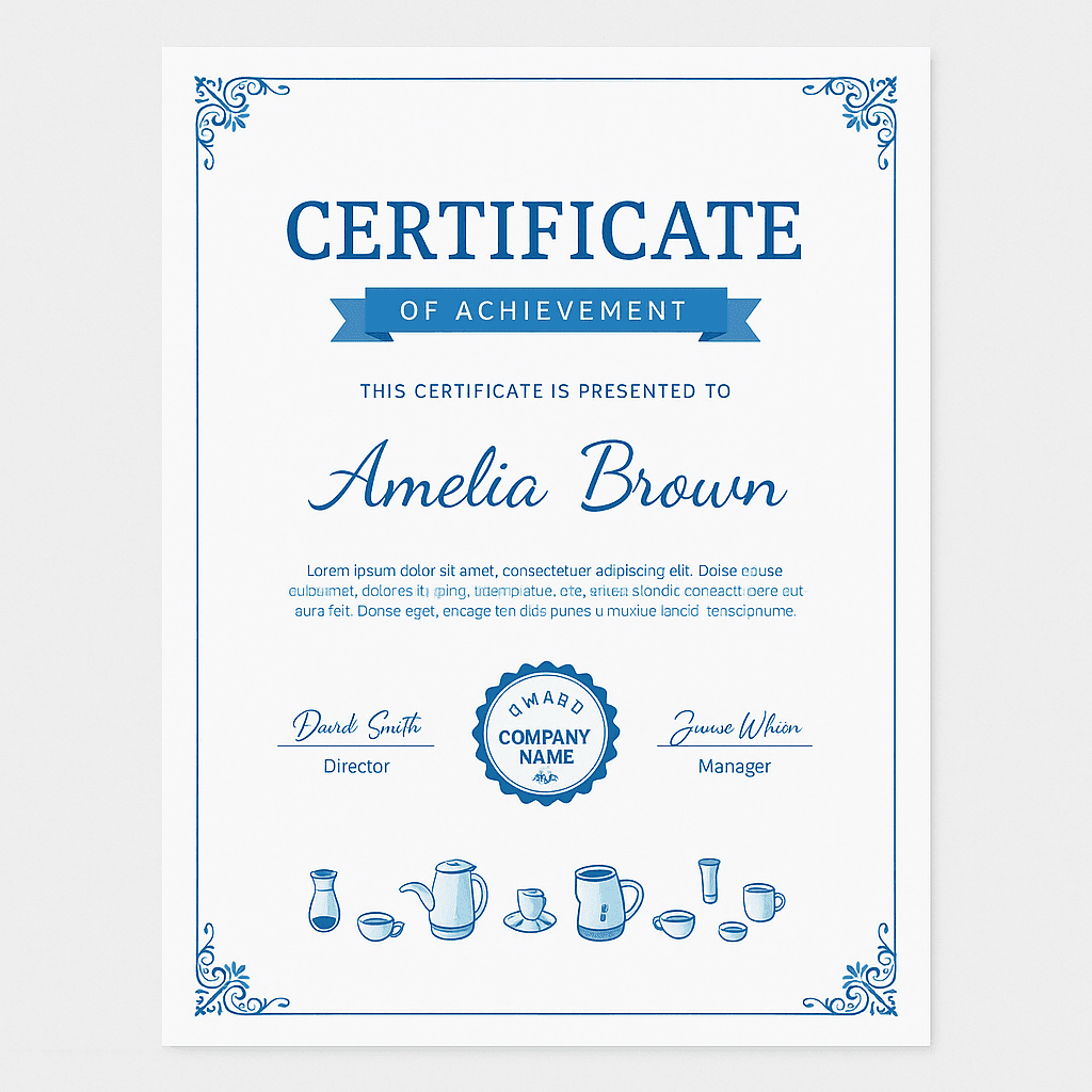 Certificate (A4)